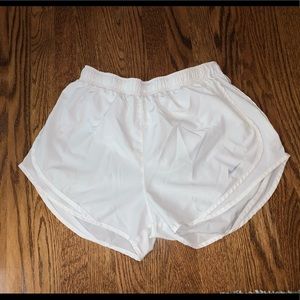 White Nike Running Shorts